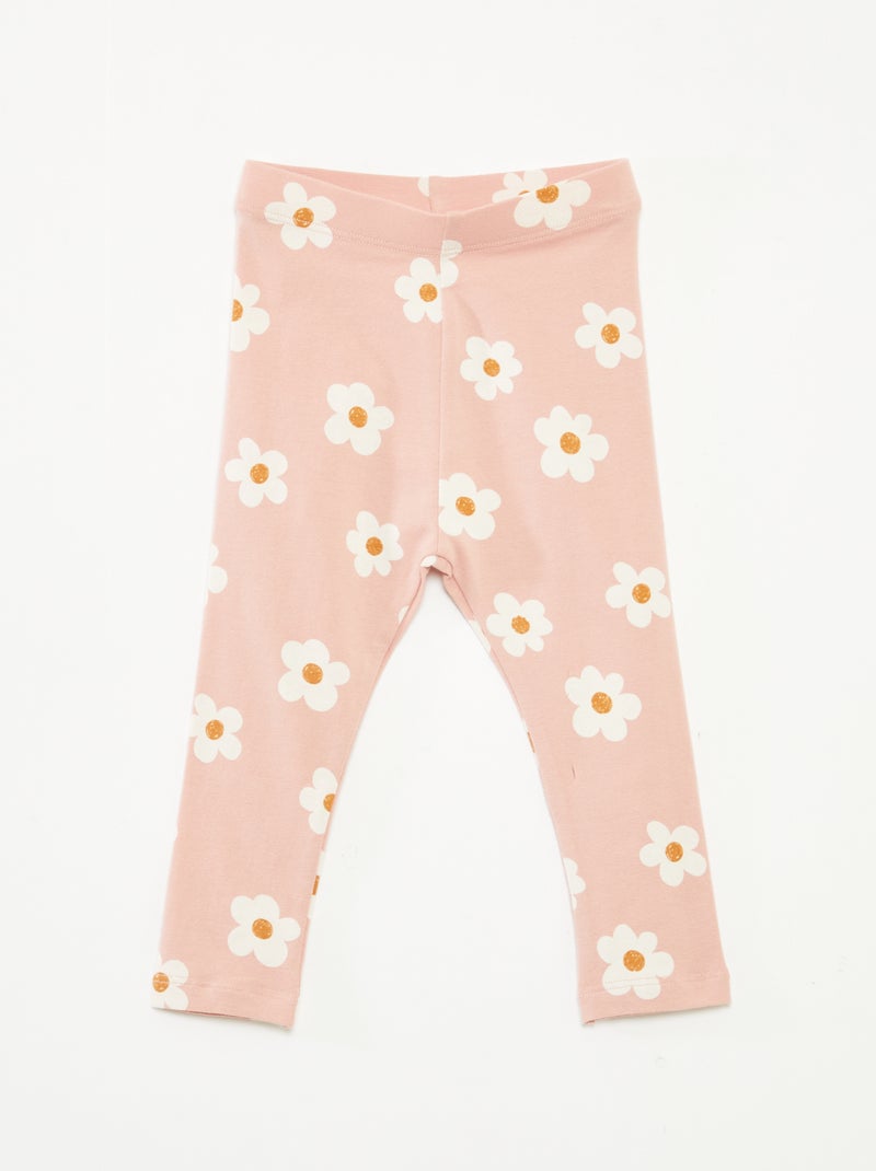 Leggings lunghi fantasia Rosa - Kiabi
