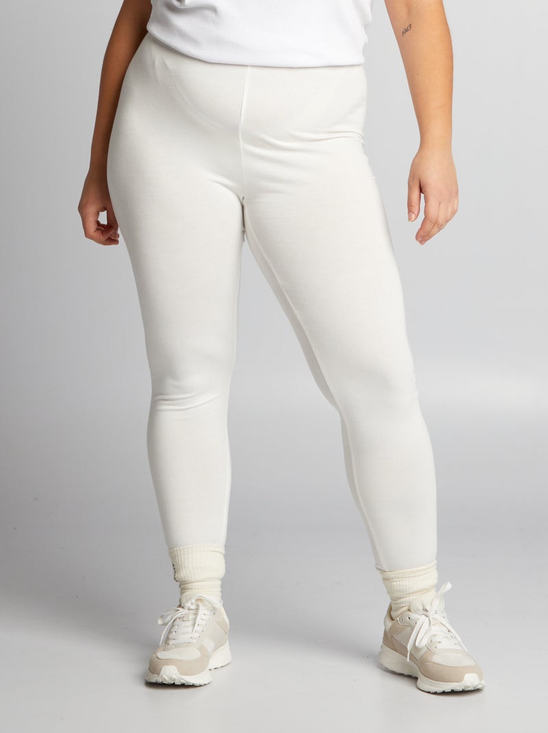 Leggings lunghi in cotone BIANCO - Kiabi