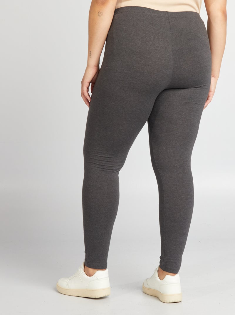 Leggings lunghi in cotone GRIGIO - Kiabi