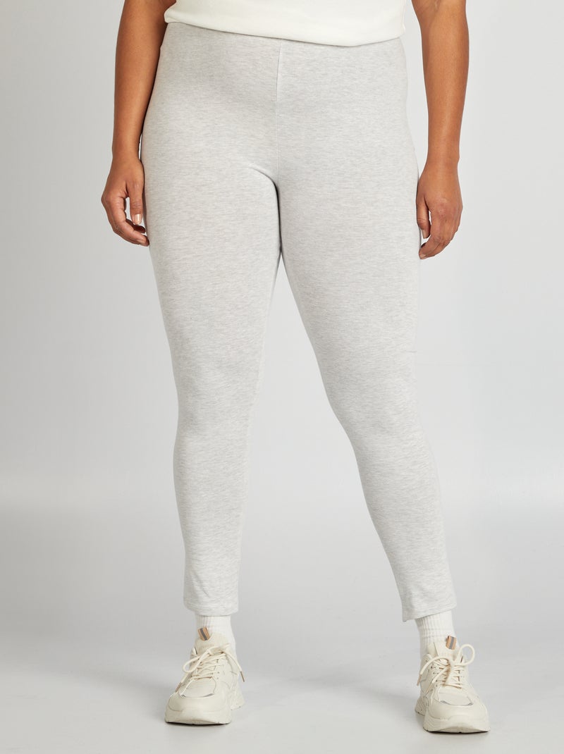 Leggings lunghi in cotone GRIGIO - Kiabi