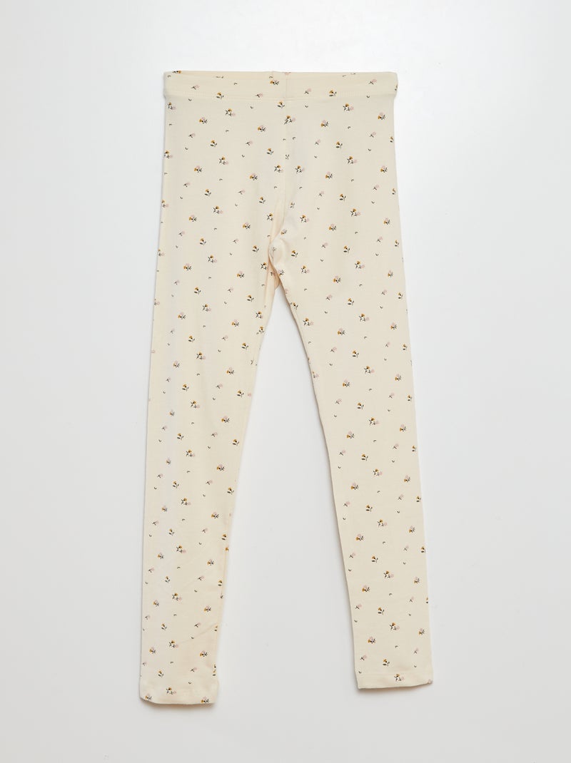 Leggings lunghi in jersey BEIGE - Kiabi