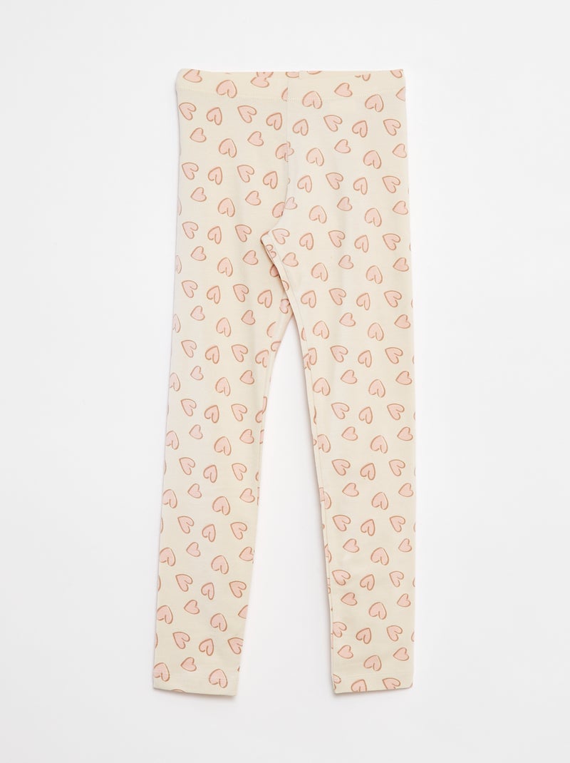Leggings lunghi in jersey Bianco - Kiabi