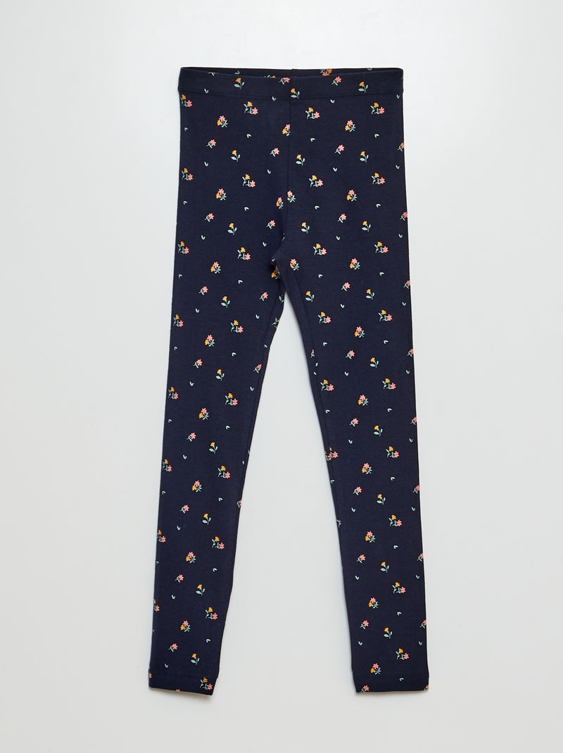 Leggings lunghi in jersey BLU - Kiabi