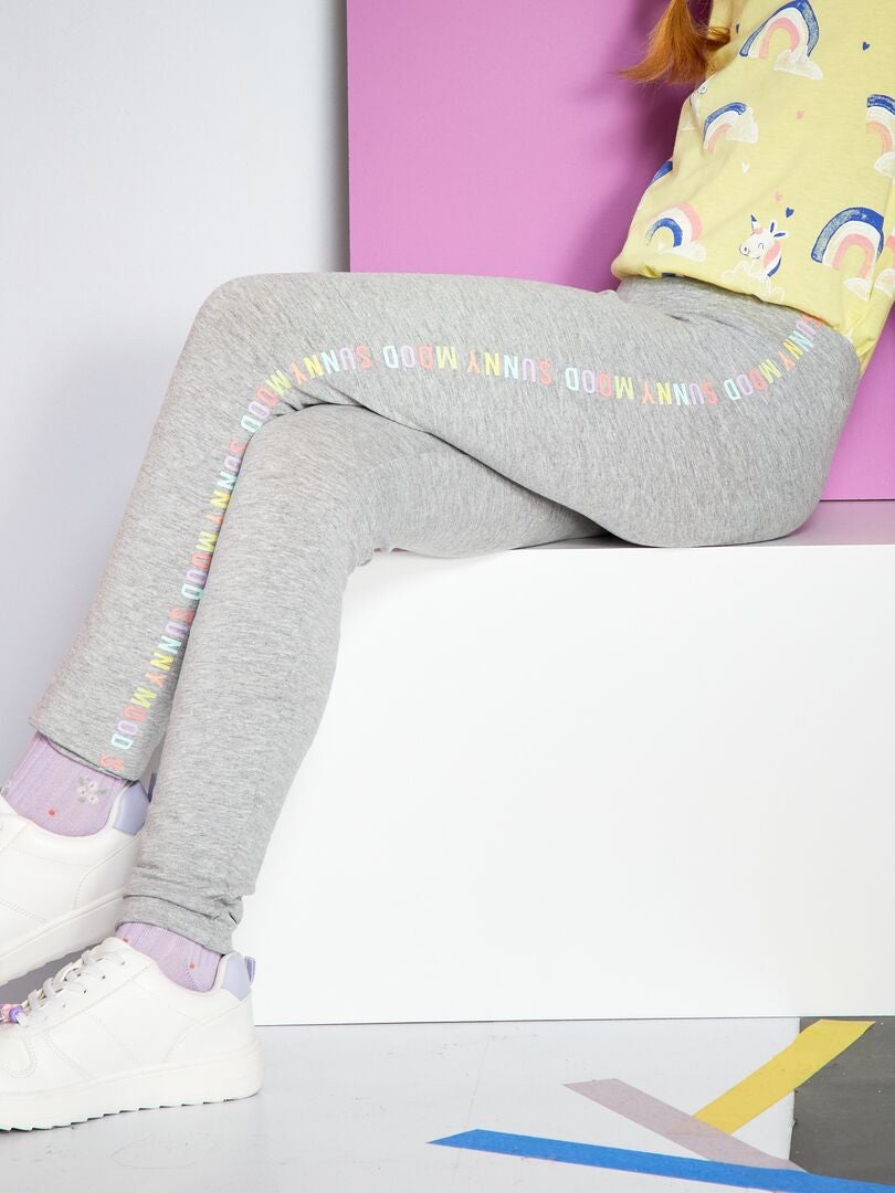 Leggings lunghi in jersey GRIGIO - Kiabi