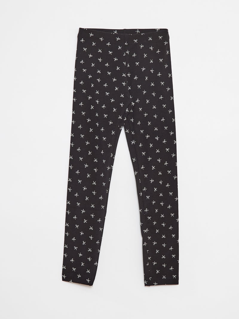 Leggings lunghi in jersey Nero - Kiabi