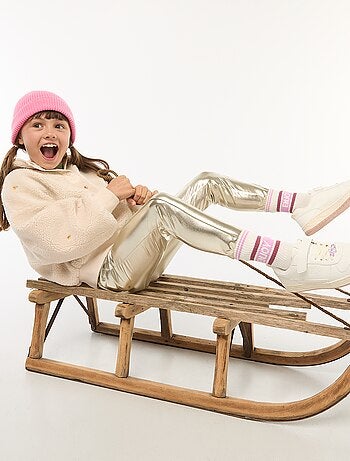 Leggings lunghi in similpelle