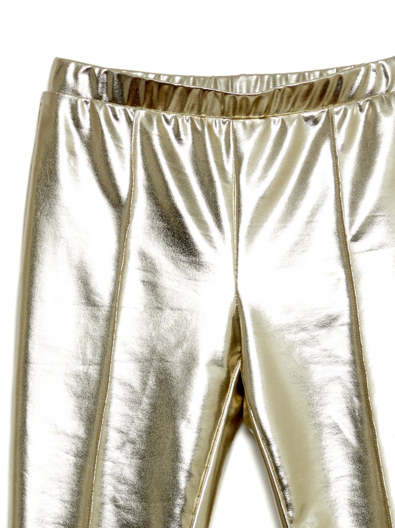 Leggings lunghi in similpelle Beige - Kiabi