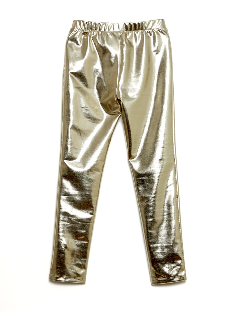 Leggings lunghi in similpelle Beige - Kiabi