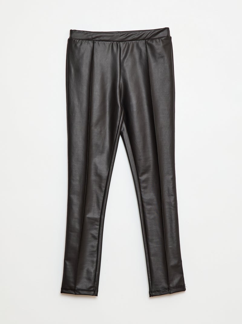 Leggings lunghi in similpelle Nero - Kiabi