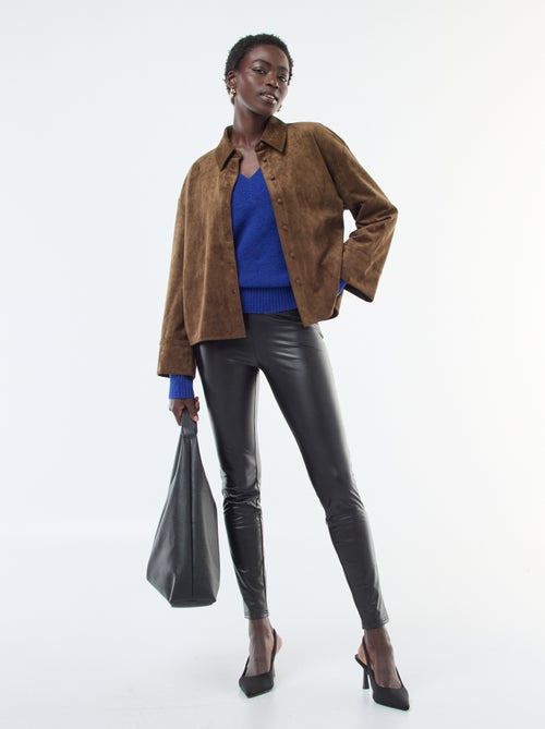 Leggings lunghi in similpelle - Kiabi Leggings lunghi in similpelle - Kiabi