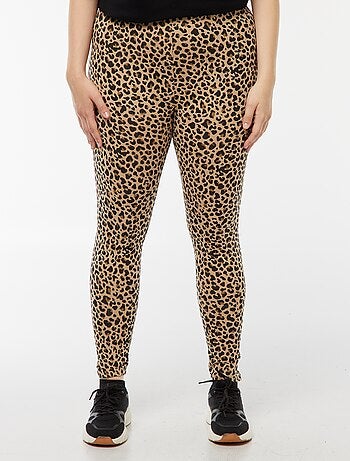 Leggings lunghi leopardati