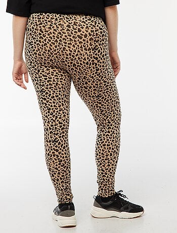Leggings lunghi leopardati