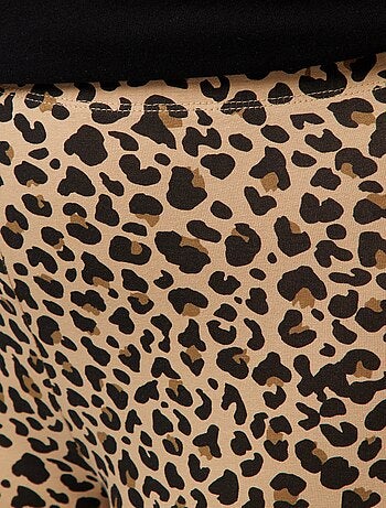 Leggings lunghi leopardati