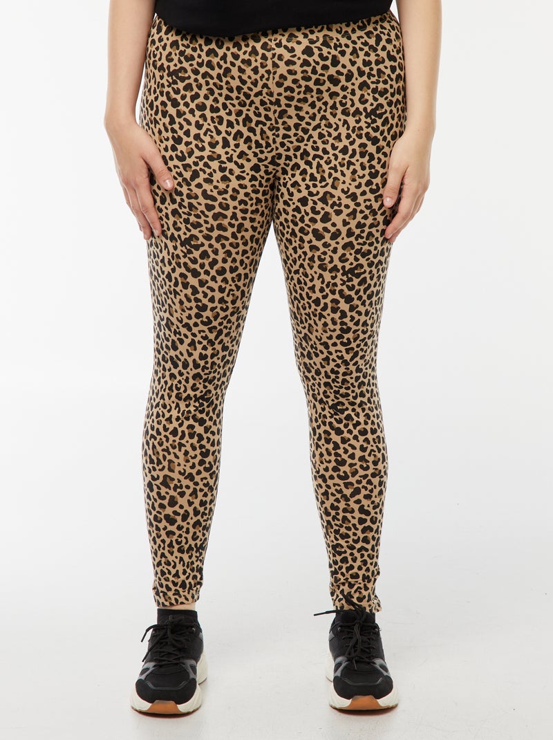 Leggings lunghi leopardati Beige - Kiabi