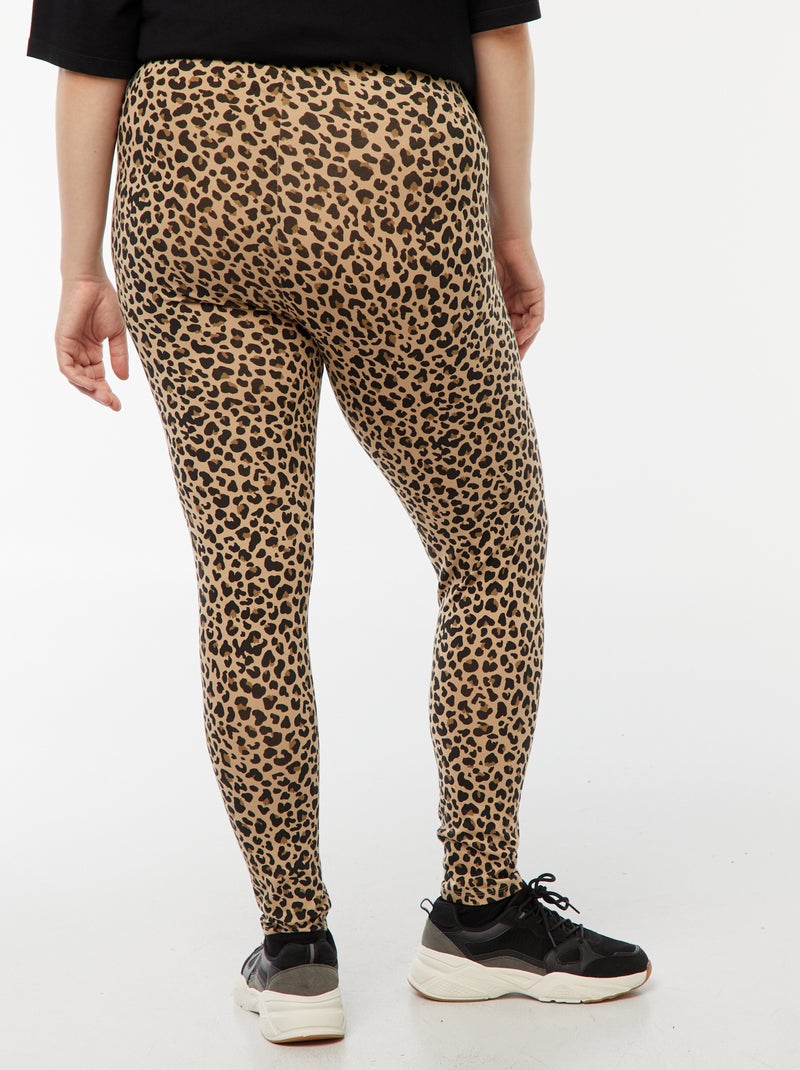 Leggings lunghi leopardati Beige - Kiabi