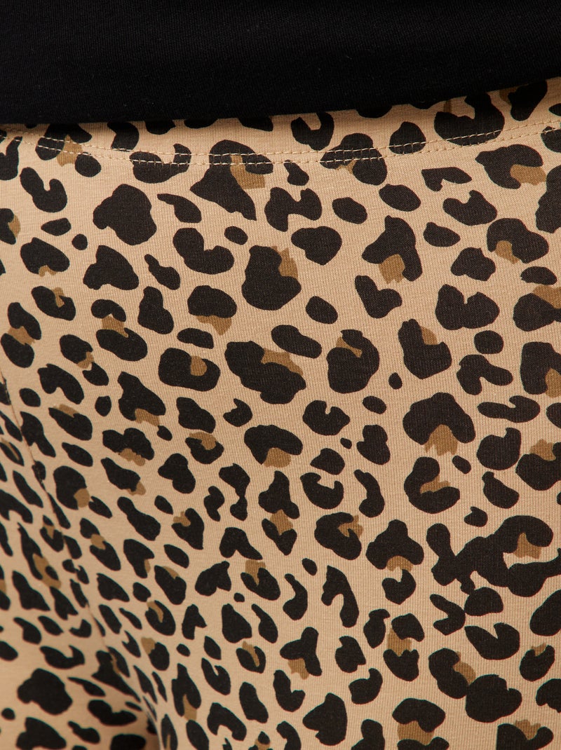 Leggings lunghi leopardati Beige - Kiabi