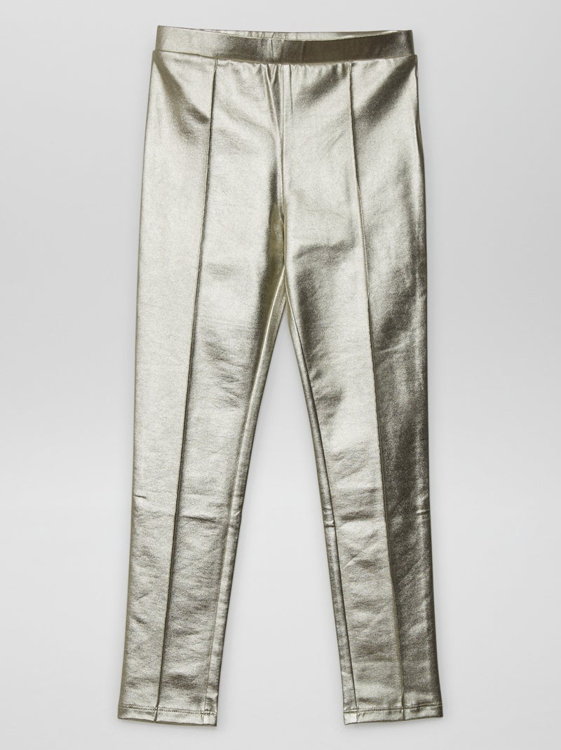 Leggings lunghi lucidi Dorato - Kiabi