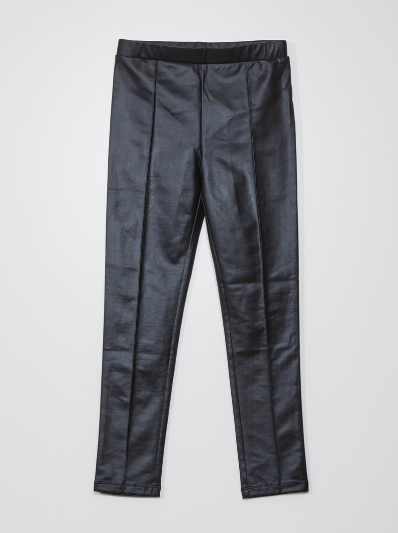 Leggings lunghi lucidi Nero metallico - Kiabi