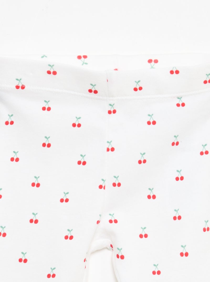 Leggings lunghi stampati Bianco - Kiabi