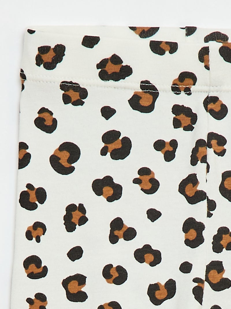 Leggings lunghi stampati Bianco - Kiabi