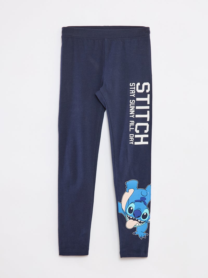 Leggings lunghi 'Stitch' Blu - Kiabi