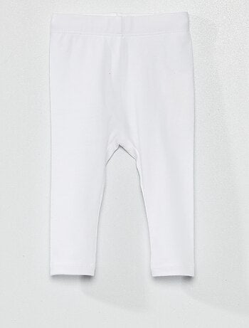 Leggings lunghi tinta unita in jersey