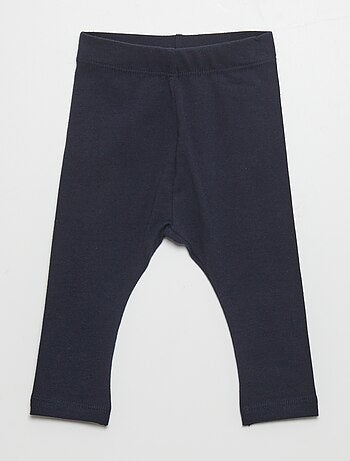 Leggings lunghi tinta unita in jersey