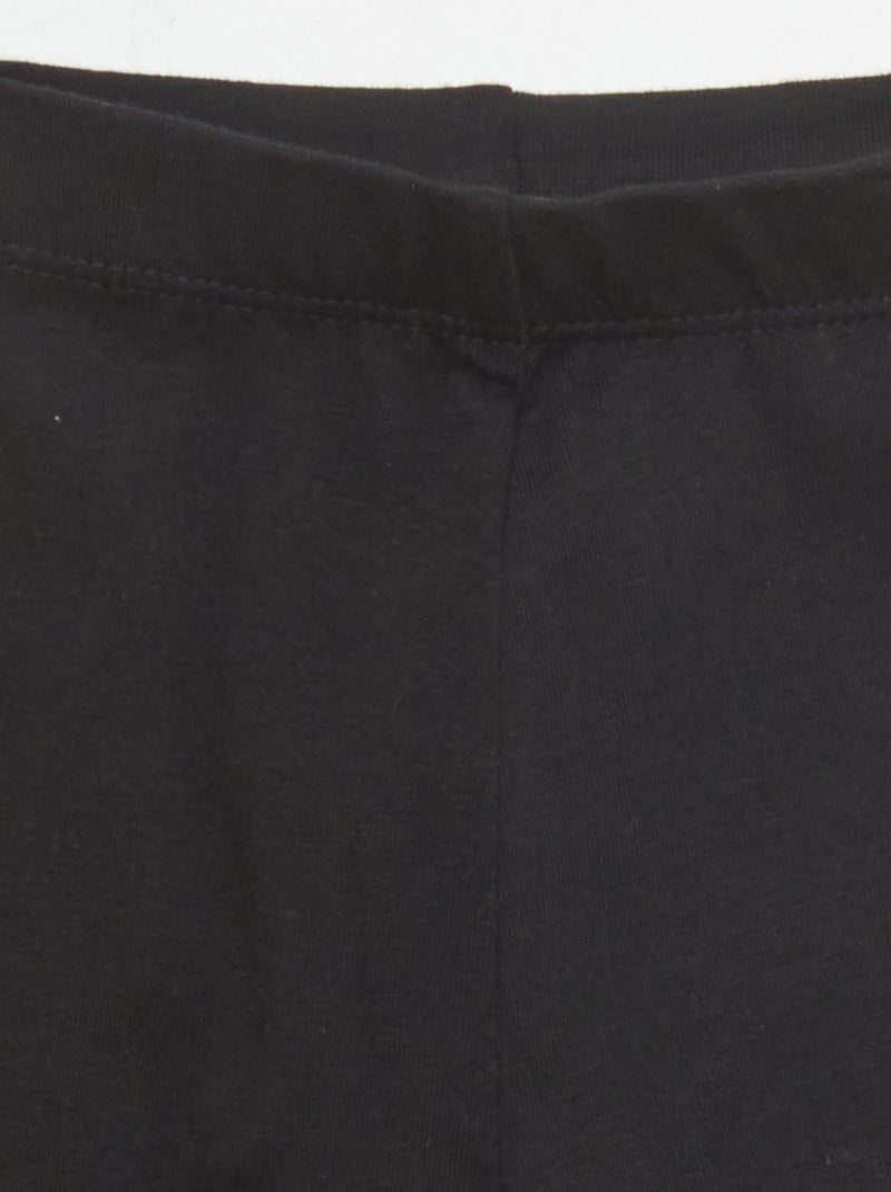 Leggings lunghi tinta unita in jersey Nero - Kiabi