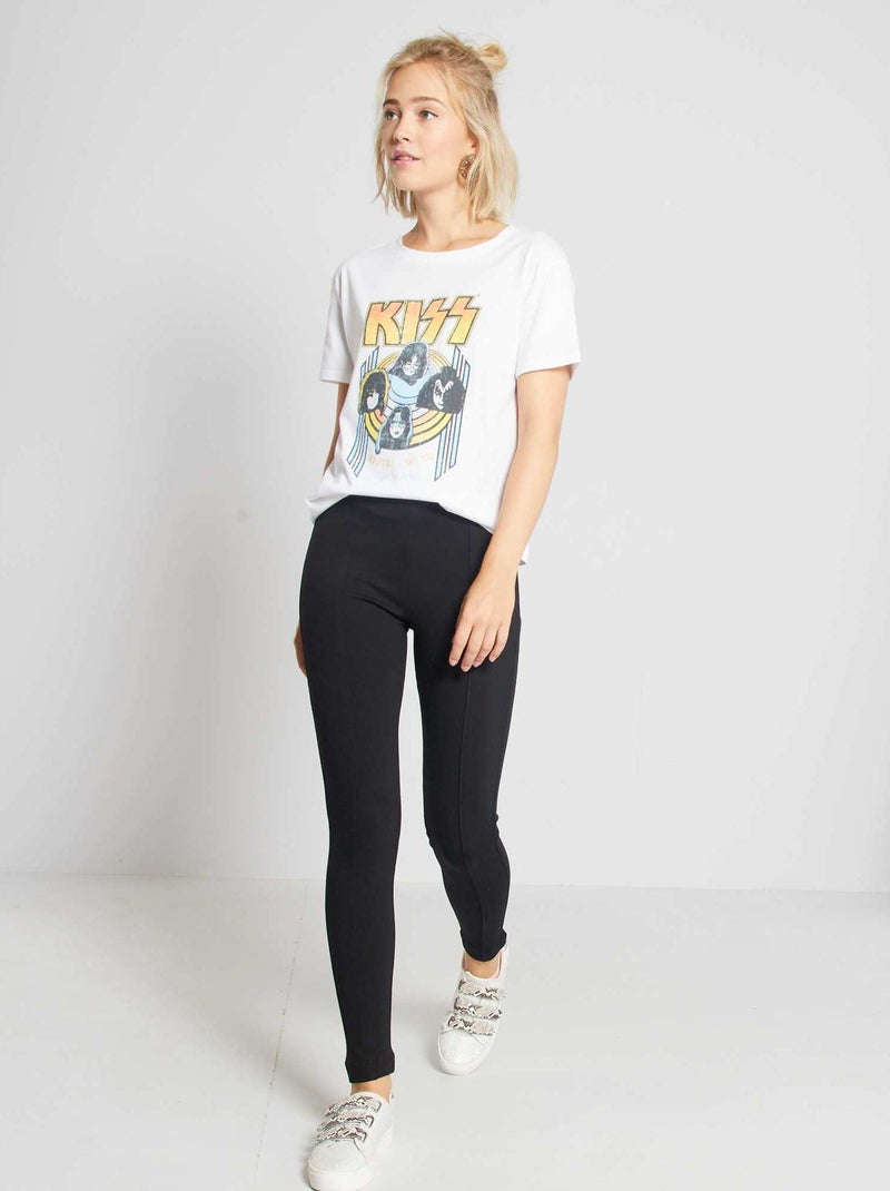 Leggings lunghi tinta unita Nero - Kiabi