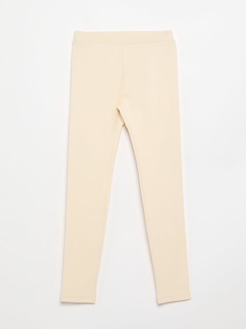 Leggings lungo a costine tinta unita - Kiabi Leggings lungo a costine tinta unita - Kiabi