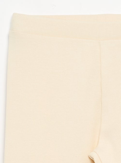 Leggings lungo a costine tinta unita - Kiabi Leggings lungo a costine tinta unita - Kiabi