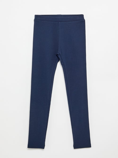 Leggings lungo a costine tinta unita - Kiabi
