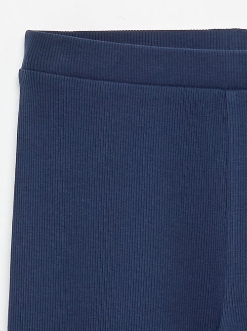 Leggings lungo a costine tinta unita - Kiabi
