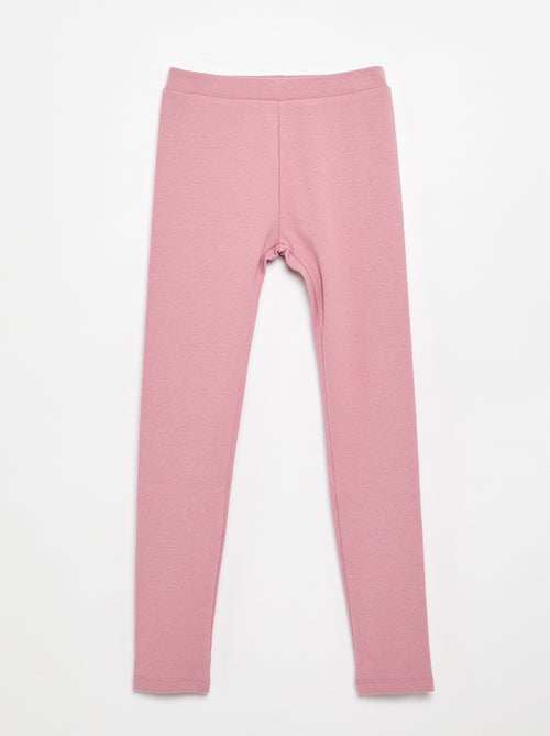 Leggings lungo a costine tinta unita - Kiabi