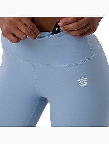 Leggings mid-rise da allenamento fitness donna shine