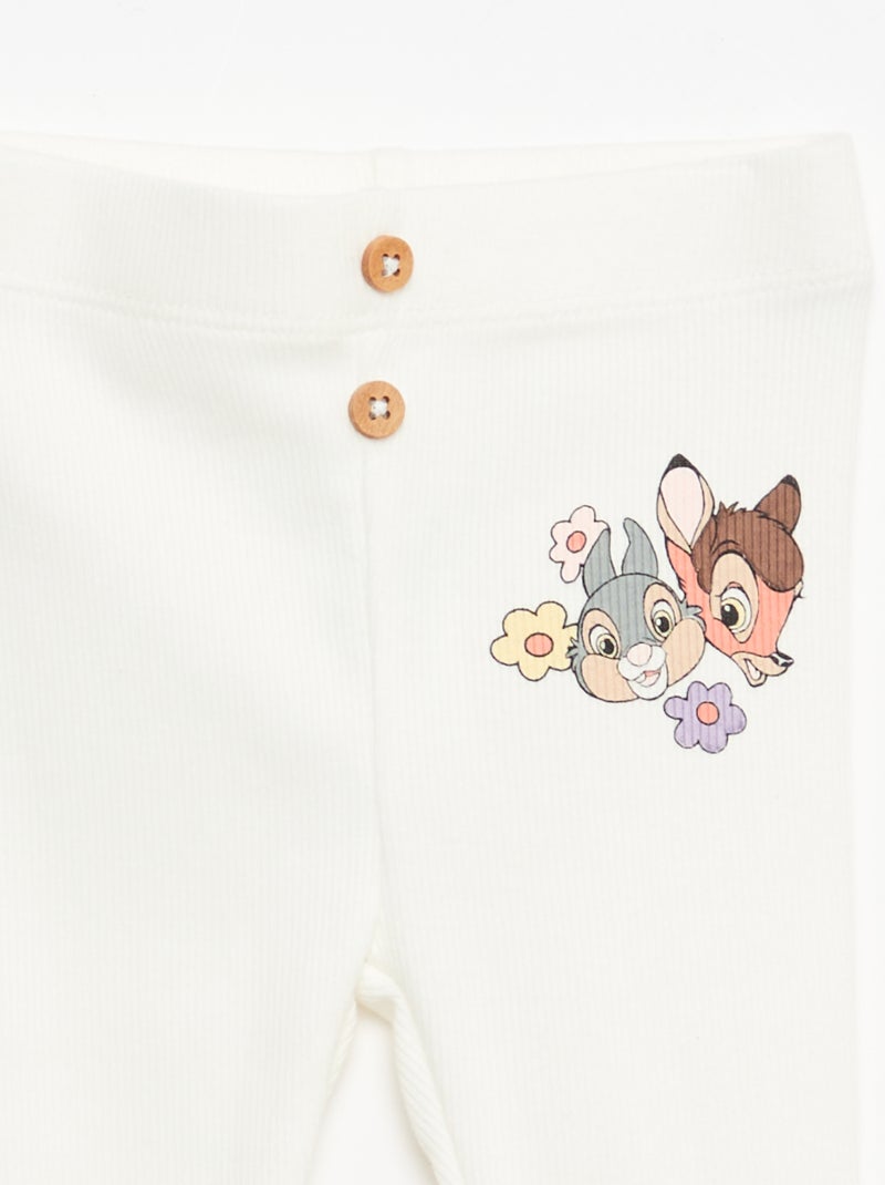 Leggings 'Minnie' 'Disney' a costine Bianco - Kiabi