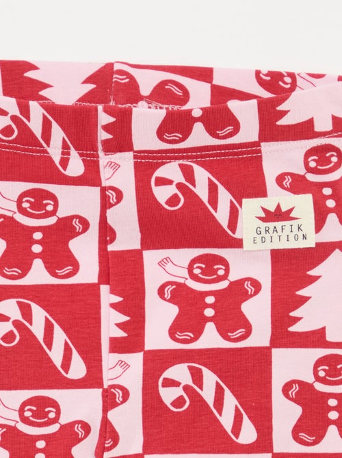 Leggings natalizi con stampa all-over in jersey di cotone - Kiabi