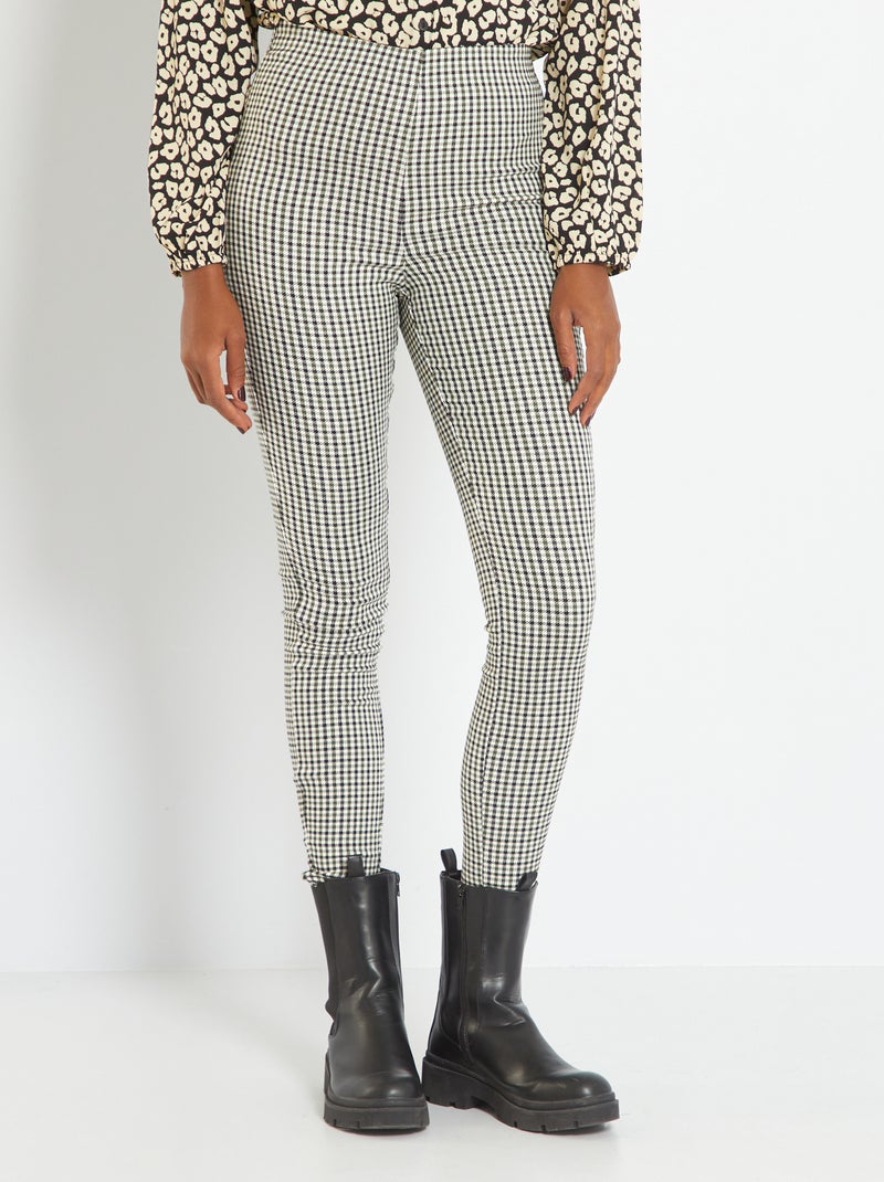 Leggings 'pied de poule' NERO - Kiabi