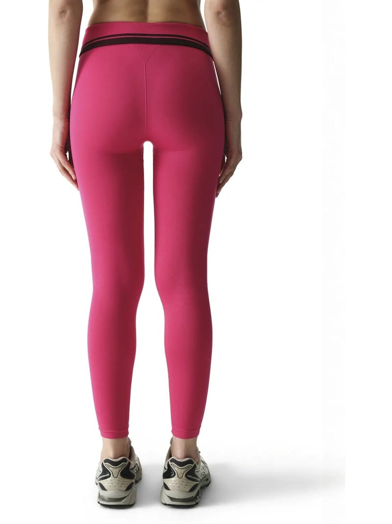 Leggings pieghevoli a vita alta penti Rosa fluo/Solinotes - Kiabi