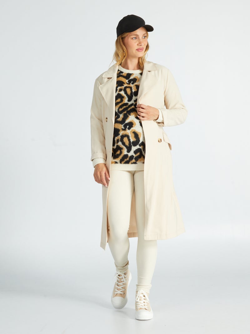 Leggings premaman beige - Kiabi