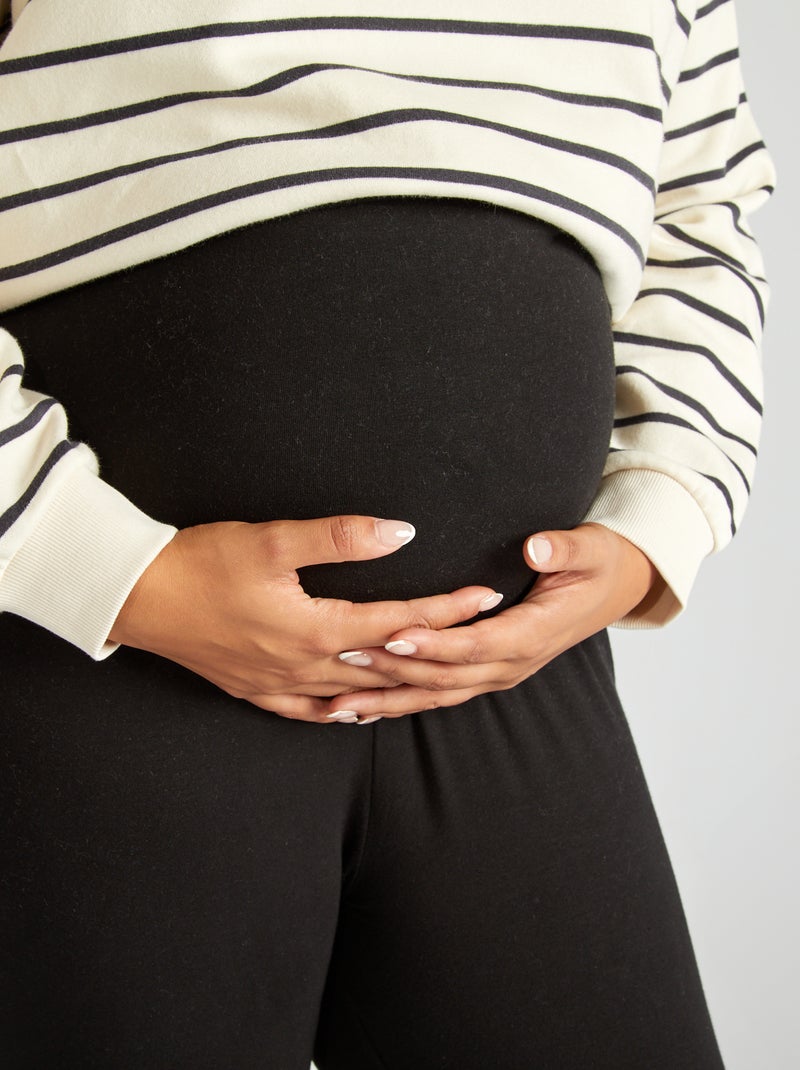 Leggings premaman in maglia stretch nero - Kiabi