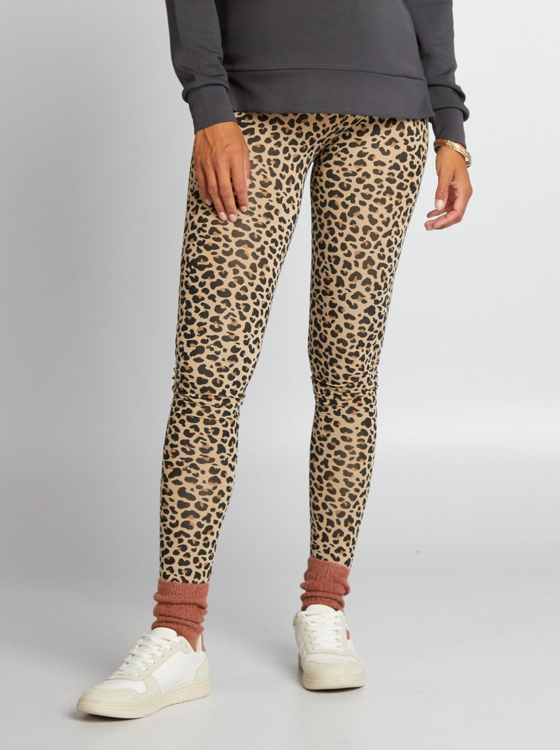 Leggings premaman in tessuto super morbido MARRONE - Kiabi