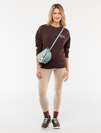 Leggings premaman lunghi in jersey tinta unita