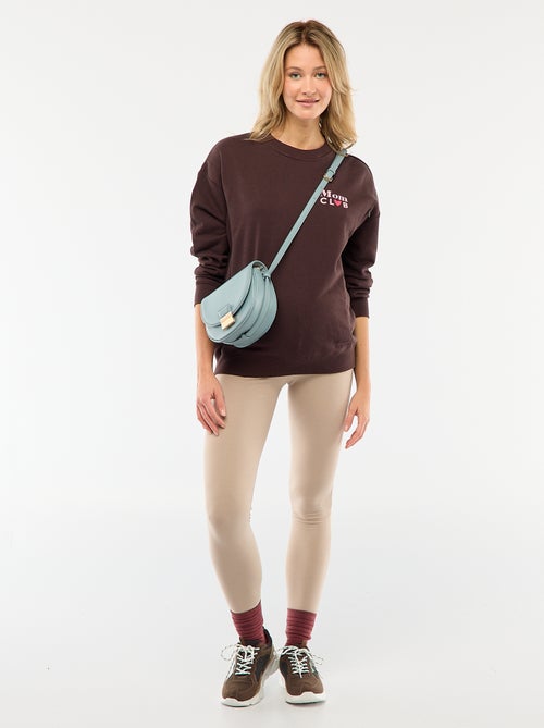 Leggings premaman lunghi in jersey tinta unita - Kiabi