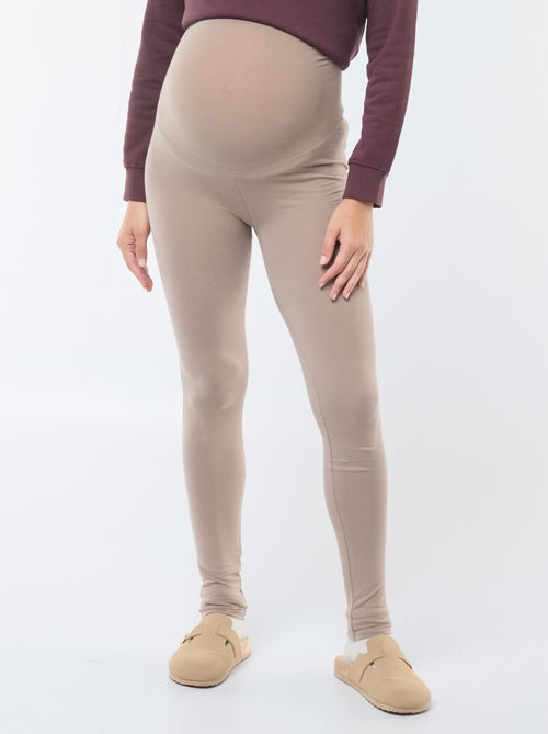 Leggings premaman lunghi in jersey tinta unita - Kiabi