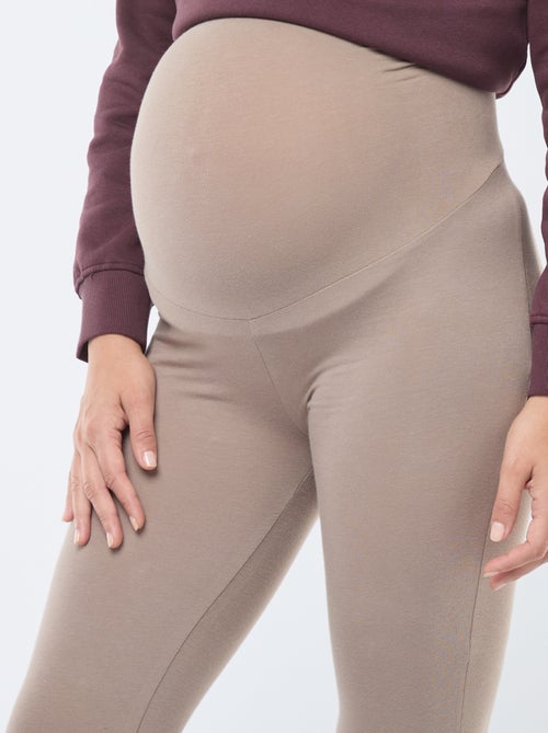 Leggings premaman lunghi in jersey tinta unita - Kiabi