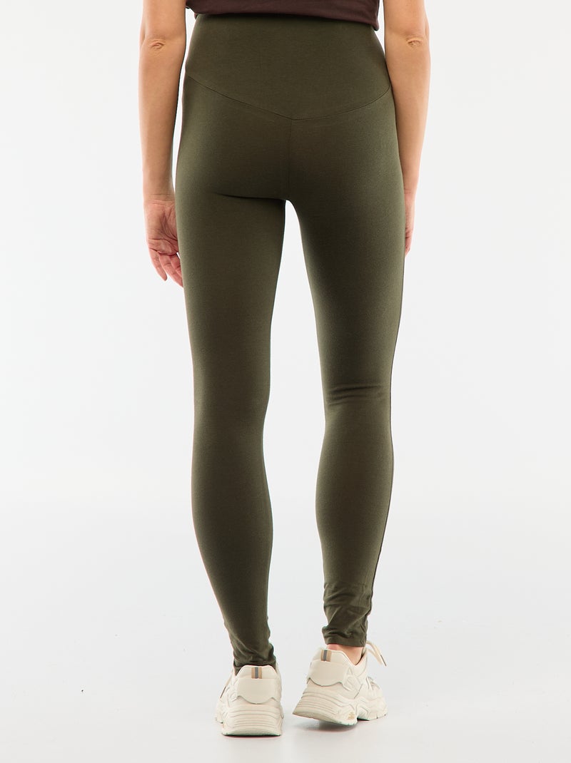 Leggings premaman lunghi in jersey tinta unita Kaki - Kiabi
