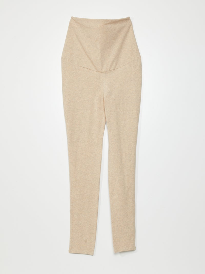 Leggings premaman maglia elasticizzata BEIGE - Kiabi