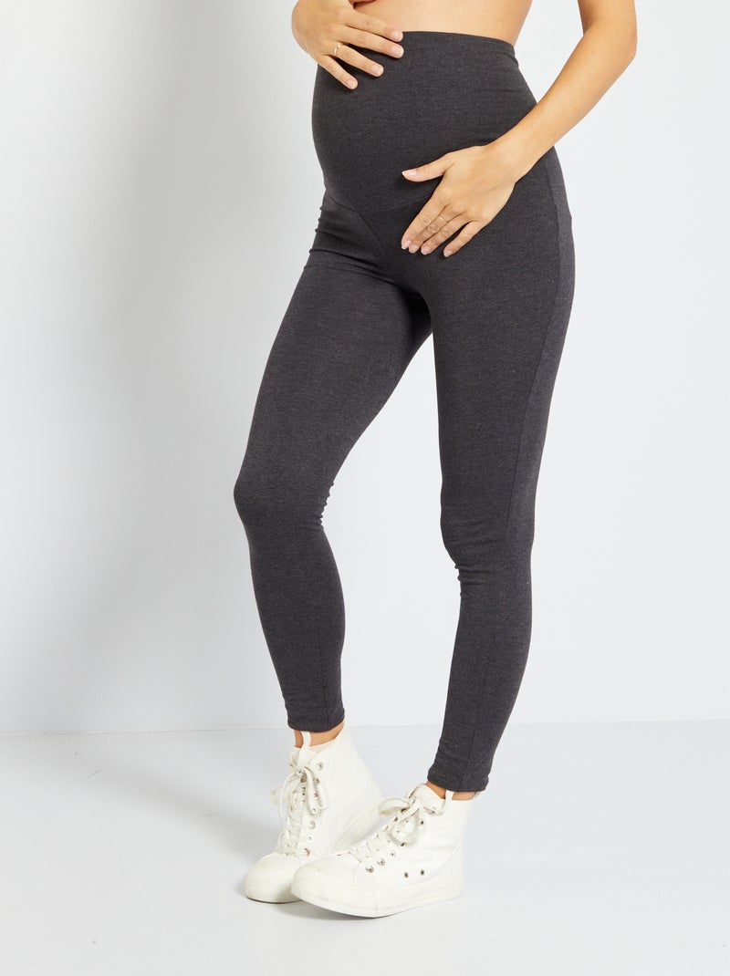 Leggings premaman maglia elasticizzata GRIGIO - Kiabi