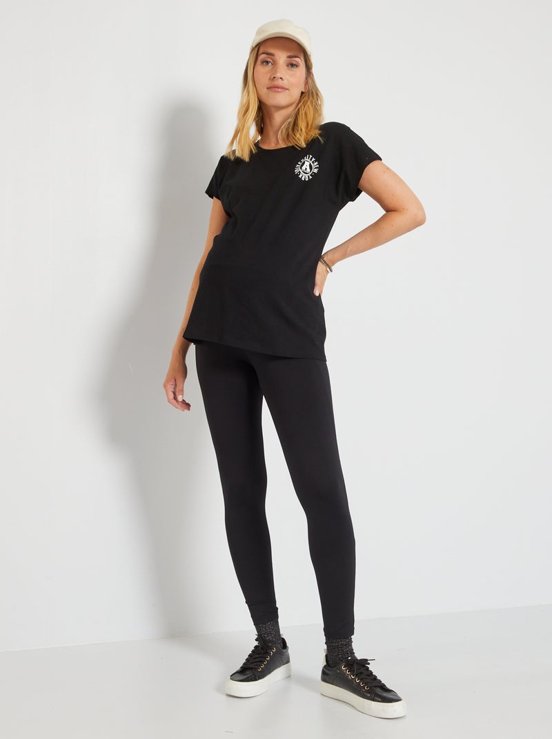 Leggings premaman sportivi Nero - Kiabi